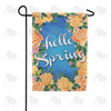 America Forever Orange Spring Flowers Garden Flag