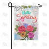America Forever Hello Spring Watercolor Flowers Garden Flag