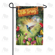 America Forever Magical Spring Forest Garden Flag