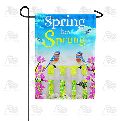America Forever Bright Spring Flowers Garden Flag