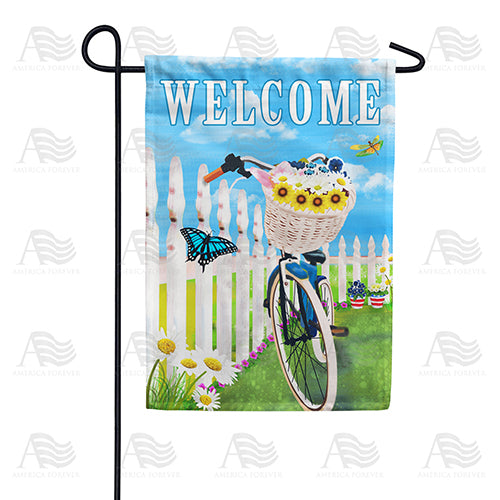 America Forever Basket Full of Flowers Garden Flag
