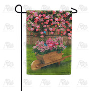 America Forever Love Grows Here Garden Flag