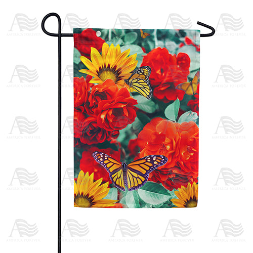 America Forever Monarch Butterflies Garden Flag