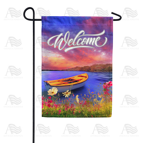 America Forever Tranquility Lake Garden Flag