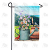America Forever Watering Can Bouquet Garden Flag