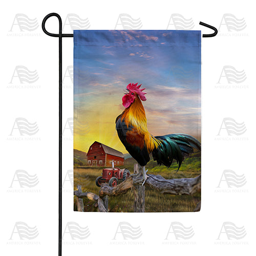 America Forever Cock-doodle-do! Garden Flag