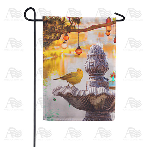 America Forever Yellow Summer Tanager Garden Flag