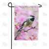 America Forever Chickadee In Apple Tree Blossoms Garden Flag