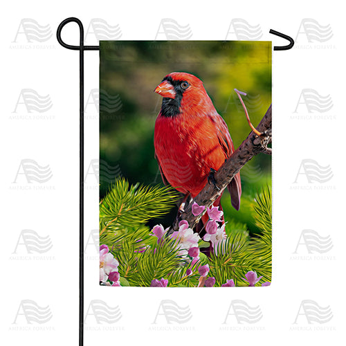 America Forever Cardinal In Sunshine Garden Flag