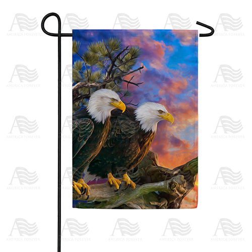 America Forever Eagles Eye View Garden Flag