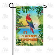 America Forever It's 5 O'clock Somewhere! Garden Flag