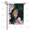 America Forever Bluebird In Cherry Tree Garden Flag