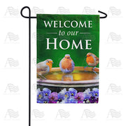 America Forever Songbird Welcome To Our Home Garden Flag