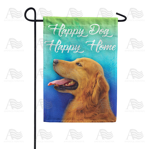 America Forever Happiness Is Having A Dog Garden Flag