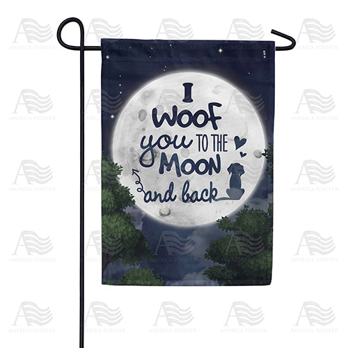 America Forever I Woof You Garden Flag