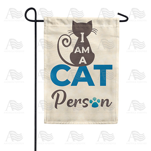 America Forever I Am A Cat Person Garden Flag