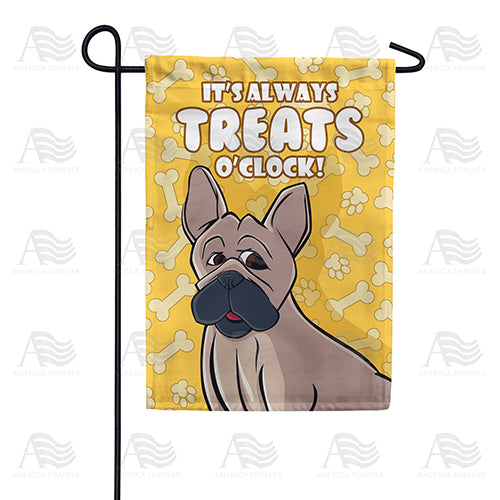 America Forever Treats O'clock Is 24/7! Garden Flag