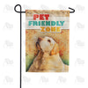 America Forever Pet Friendly Zone - Yellow Lab Garden Flag