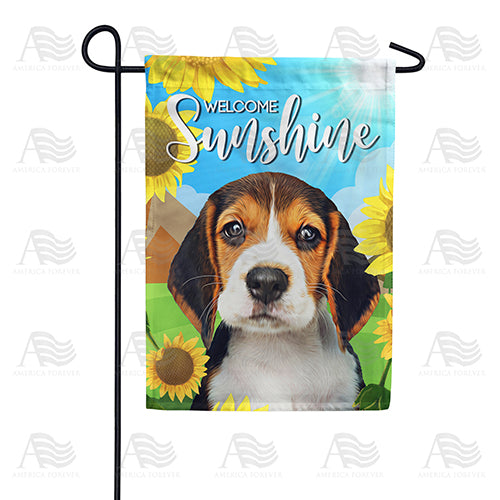 America Forever Beagle Puppy Garden Flag