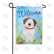 America Forever Happy Puppy Welcome Garden Flag