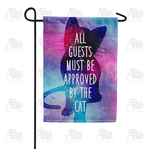 America Forever Cat Approval Required Garden Flag