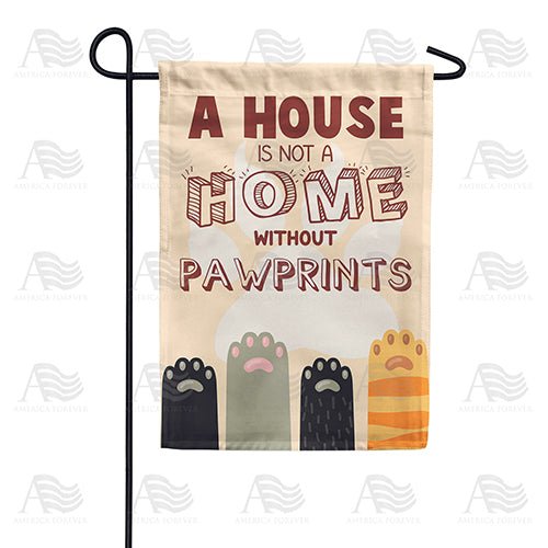 America Forever Paw Prints Prevail! Garden Flag