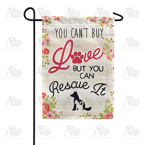 America Forever Rescue A Pet Garden Flag