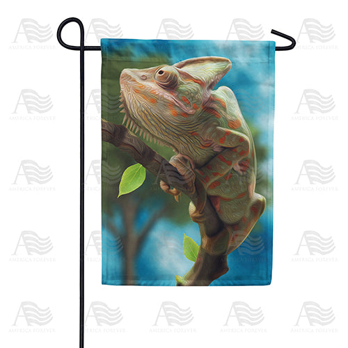America Forever Chameleon Lizard Garden Flag