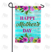 America Forever Happy Mother's Day On Blue Wood Garden Flag