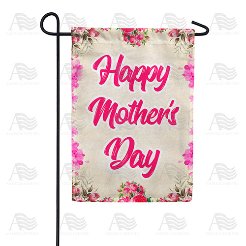 America Forever Rosy Mother's Day Garden Flag