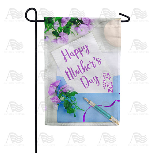 America Forever To Mom, Signed With Love Garden Flag