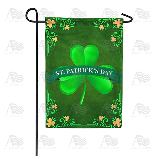 America Forever St. Patrick's Day Shamrock Garden Flag