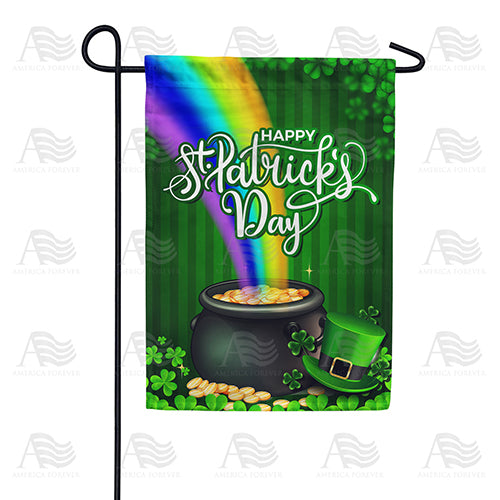 America Forever End Of Rainbow Treasure Garden Flag
