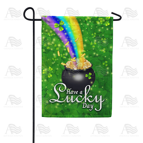 America Forever Have A Lucky Day Garden Flag