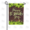 America Forever St. Patrick's Day Shamrocks And Wood Garden Flag