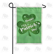 America Forever Happy St. Patrick's Day Clover Garden Flag