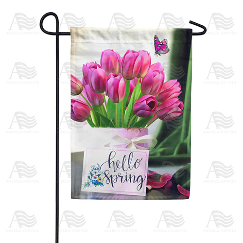 America Forever It's Noted, Spring Is Here! Garden Flag