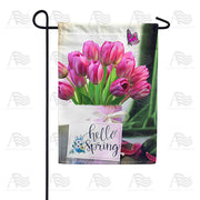 America Forever It's Noted, Spring Is Here! Garden Flag