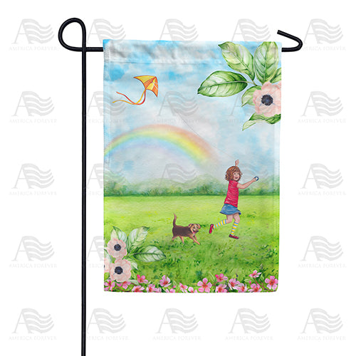 America Forever Go Fly A Kite Garden Flag