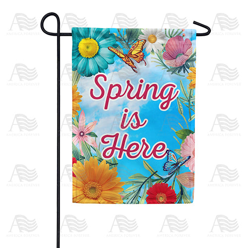 America Forever Spring Is Here Garden Flag
