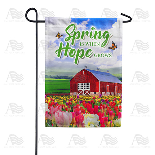 America Forever Tulip Farm Garden Flag