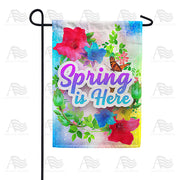 America Forever Spring Watercolor Garden Flag