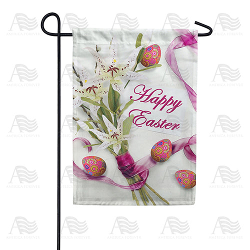 America Forever Easter Lily Bouquet Garden Flag