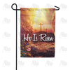 America Forever He is Risen Crosses Garden Flag