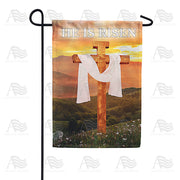 America Forever He Is Risen Easter Cross Garden Flag