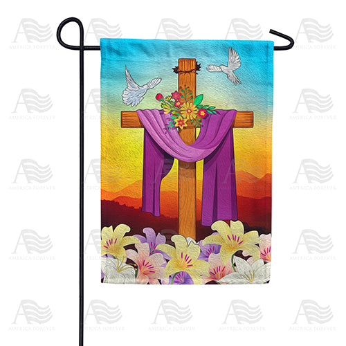 America Forever The Cross Oil Painting Garden Flag