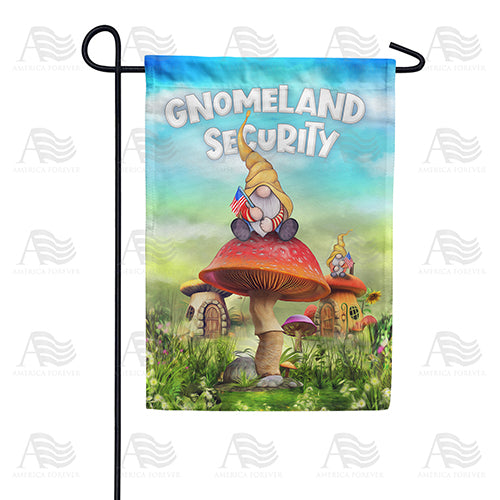 America Forever Gnomeland Security Garden Flag