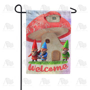 America Forever Gnome Mushroom Home Garden Flag