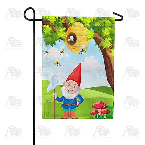 America Forever Bee Keeper Gnome Garden Flag