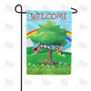 America Forever Rainbow Fairies Garden Flag